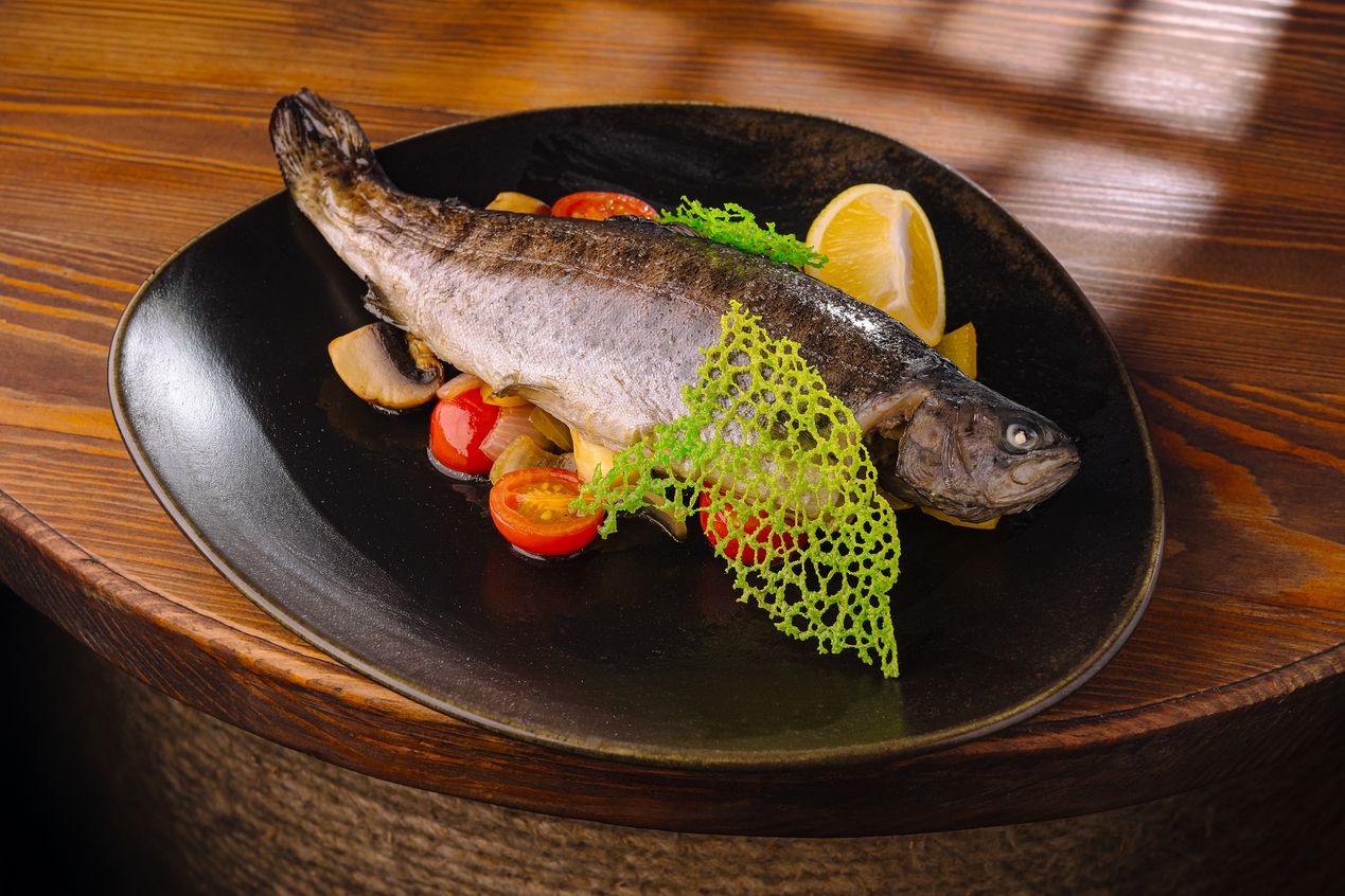 фото-Форель,запеченная с овощами